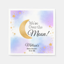 お月様をキャッチ 夢のようなニュートラルなベビーシャワー