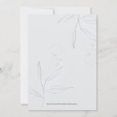 お月様を超えたボヘミアンスタイルの男の子ベイビーシャワー 招待状 (裏面)