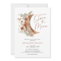 お月様を超えたボーホー ベビーシャワー