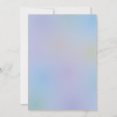 お月様を超えたリトルバニーボーイベイビーシャワー 招待状 (裏面)