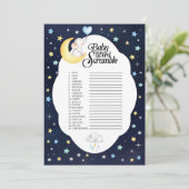 お月様を超えた象の赤ちゃんのワードスクランブルゲーム 招待状 (スタンド正面)