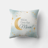 お月様を超えた青い少年 赤ちゃんの寝室装飾 クッション (裏面)