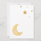 お月様を飛び越えるベイビーシャワーの招待状 招待状 (裏面)