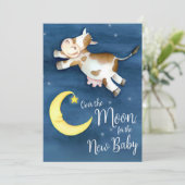 お月様を飛び越える牛のベイビーシャワーパーティー 招待状 (スタンド正面)