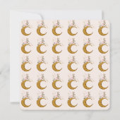 お月様ベイビー ガールシャワー 招待状 (裏面)