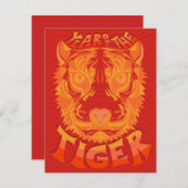 お月見の休暇 フラット グリーティング カード (正面/裏面)