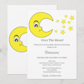 お月見ベイビーシャワーパーティー 招待状 (正面/裏面)