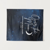 お月見 背景 ブライダルシャワー 壁掛け縦 タペストリー (正面(横))