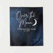 お月見 背景 ブライダルシャワー 縦壁 タペストリー (正面)