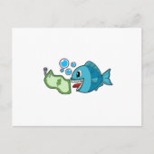 お札と魚 ポストカード (正面)