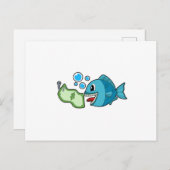 お札の魚 ポストカード (正面/裏面)