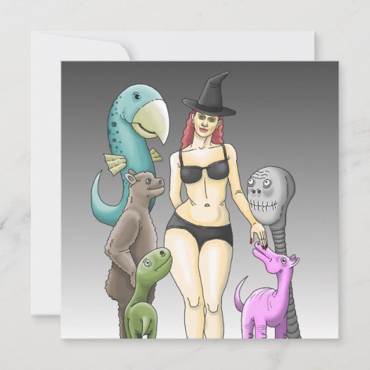 お来前はハローウィンパーティ 招待状 (正面)