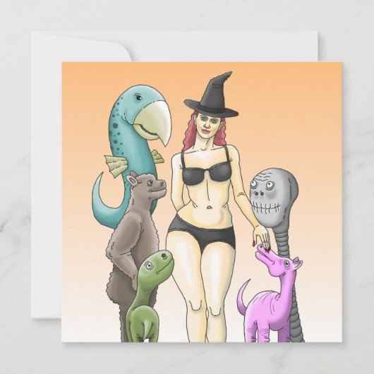 お来前はハローウィンパーティ 招待状 (正面)