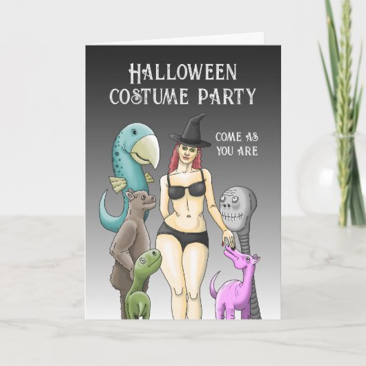 お来前はハローウィンパーティ 招待状 (正面)