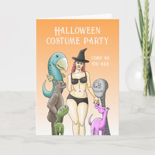 お来前はハローウィンパーティ 招待状 (正面)