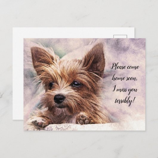 お来帰り恋しく思下さい ポストカード (正面/裏面)