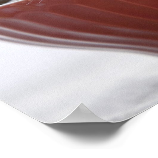 お椀に寝ている子猫 ポスター (角)