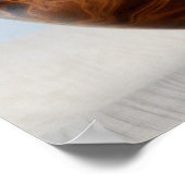 お椀に寝る子猫 ポスター (角)