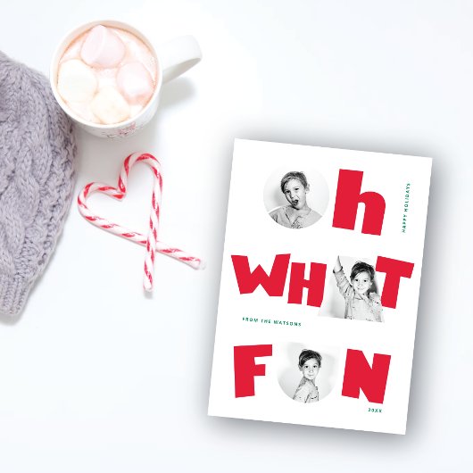 お楽しみな切り抜き シェイプ 3 フォト 季節限定 シーズンカード