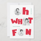 お楽しみな切り抜き シェイプ 3 フォト 季節限定 シーズンカード (正面)