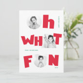 お楽しみな切り抜き シェイプ 3 フォト 季節限定 シーズンカード (スタンド正面)