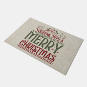 お楽しみに ドアマット (アングル)