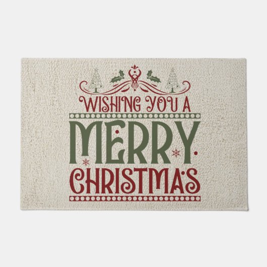 お楽しみに ドアマット (正面)