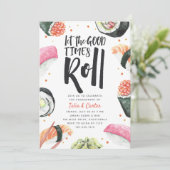 お楽しみを始めましょう | 寿司エンゲージメントパーティー 招待状 (スタンド正面)