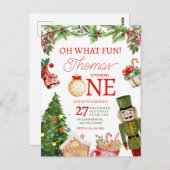 お楽しみクリスマスウィンター初誕生日 ポストカード (正面/裏面)