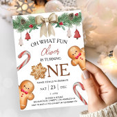 お楽しみクリスマスコokies 1歳の誕生日 招待状