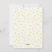 お楽しみバナー カラフルな紙吹雪ドット写真 シーズンカード (裏面)