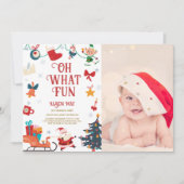 お楽しみ写真誕生日招待状 招待状 (正面)