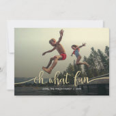 お楽しみ! フラットホリデー フォトカード シーズンカード (正面)