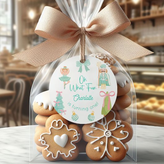 お楽しみ ミント ナッツクラッカー 誕生日 ラウンドシール