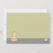 お楽しみ(背景色を選んで)ベビーシャワー 招待状 (裏面)