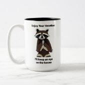 お楽しむ休みいたずらっ子 ツートーンマグカップ (左)