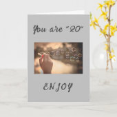 **お楽しむ使いの**20th**誕生日!!!!**誕生日カード カード (黄色い花)