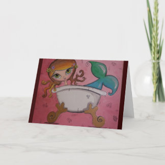 お楽しむ前の人魚の誕生日！-誕生日 カード