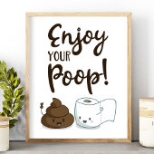 お楽しむ客様のウンチおもしろいバスルームのデコールポスター ポスター