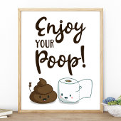お楽しむ客様のウンチおもしろいバスルームのデコールポスター ポスター