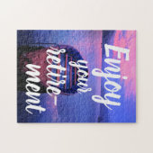 お楽しむ客様の定年の穏やかな湖 ジグソーパズル (横)