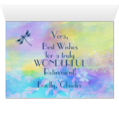 お楽しむ客様の退職踊りドッグカード (内部横(下))