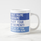 お楽しむ客様の退職 –  ジャンボコーヒーマグカップ (右)