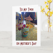 お楽しむ母さんの日 カード (黄色い花)