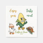 お楽しむ食い スタンダードカクテルナプキン (正面)