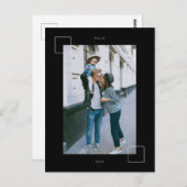 お正月おめでとう家族の写真を追加 ポストカード (正面/裏面)