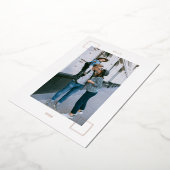 お正月おめでとう家族の写真を追加 箔シーズンカード (回転した状態)