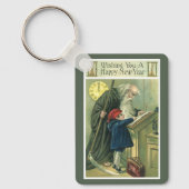 お正月おめでとう キーホルダー (正面)