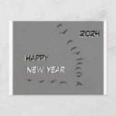 お正月おめでとう。文字はがき ポストカード (正面)