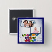 お正月に写真を追加 缶バッジ (正面&裏面)